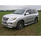 Накладка решётки радиатора 16 мм ТСС для Lexus LX-570 2007-2012